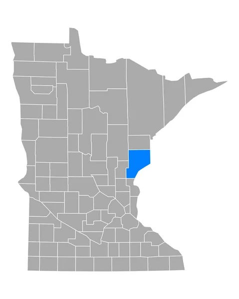 Mapa Sosny Minnesota — Wektor stockowy
