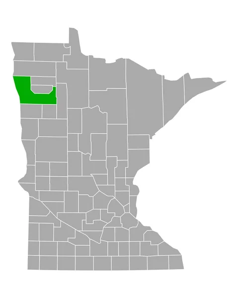 Mapa Polk Minnesota — Archivo Imágenes Vectoriales