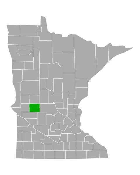 Mapa Psicólogos Minnesota — Vetor de Stock