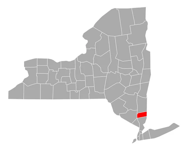 Mapa Portas Automáticas Nova York — Vetor de Stock