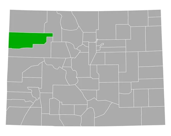 Mapa Rio Blanco Kolorado — Wektor stockowy