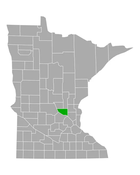 Mapa Sherburne Minnesota — Archivo Imágenes Vectoriales