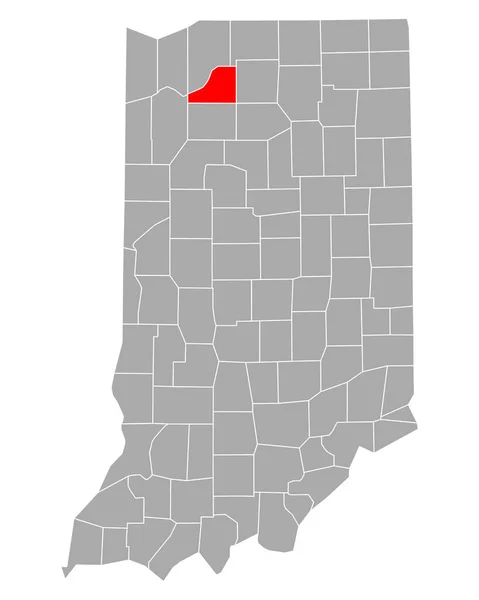 Mapa Starke Indianě — Stockový vektor