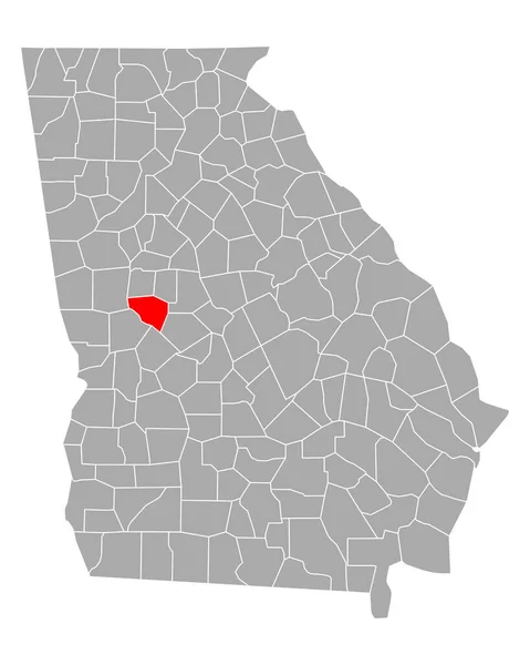 ジョージア州のアプソン地図 — ストックベクタ