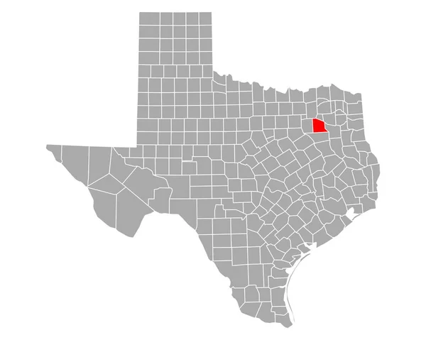 Χάρτης Του Βαν Ζαντ Στο Τέξας — Διανυσματικό Αρχείο