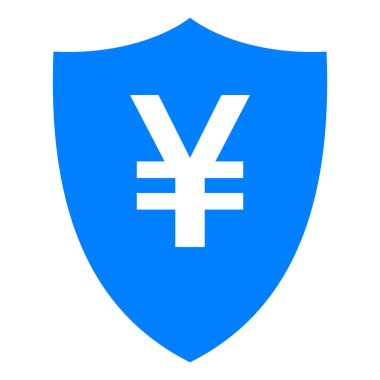 Vektör illüstrasyon olarak Yen ve kalkan