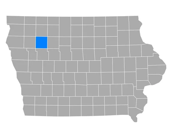 Karta Över Buena Vista Iowa — Stock vektor