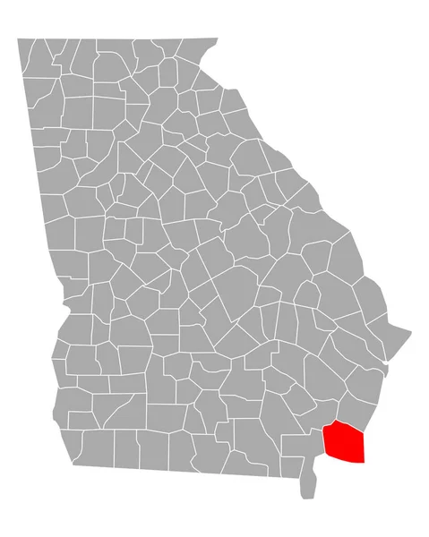 Mapa Camden Geórgia — Vetor de Stock