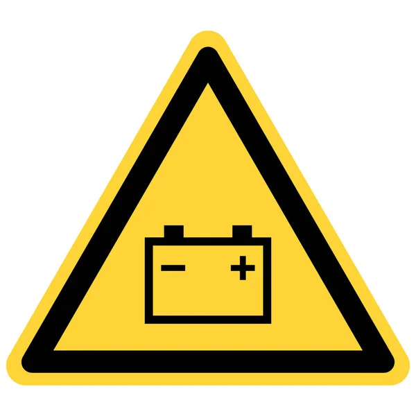 Batterie Voiture Signe Danger Comme Illustration Vectorielle — Image vectorielle