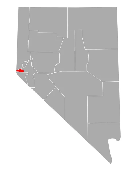 Mapa Carson City Nevada — Vector de stock