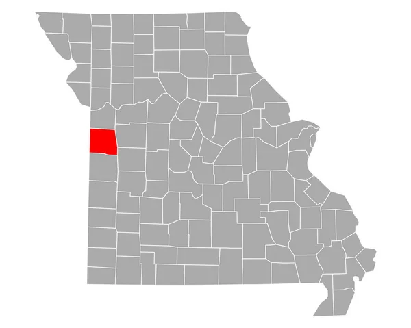ミズーリ州地図 — ストックベクタ