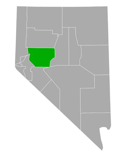 Mapa Churchilla Nevadzie — Wektor stockowy