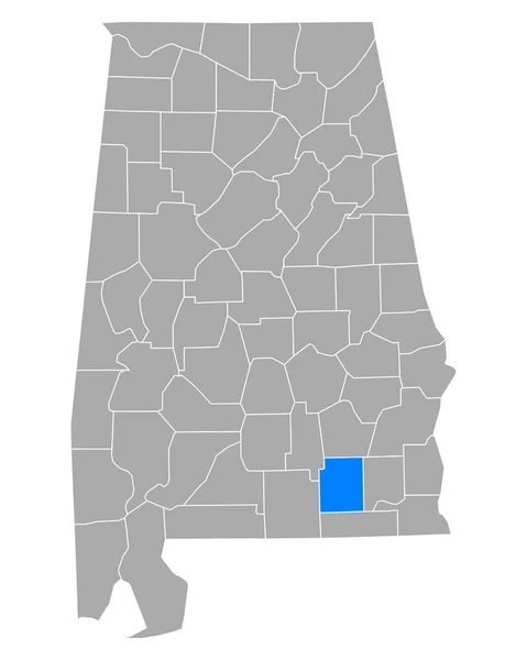 Карта Кофе Алабаме — стоковый вектор