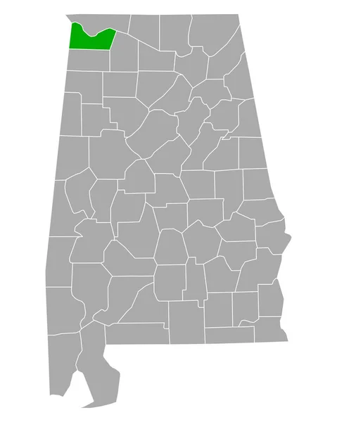 Mapa Colbert Alabama — Archivo Imágenes Vectoriales