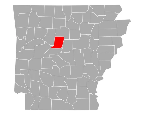 Mapa Conwaye Arkansasu — Stockový vektor