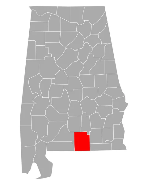 Mappa Covington Alabama — Vettoriale Stock