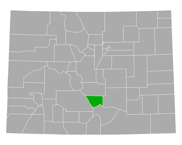 Mapa Cabeleireiros Colorado — Vetor de Stock