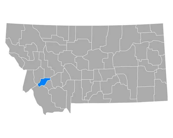 Mapa Loja Veados Montana — Vetor de Stock