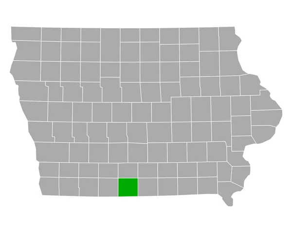 Mapa Decatur Iowa —  Vetores de Stock