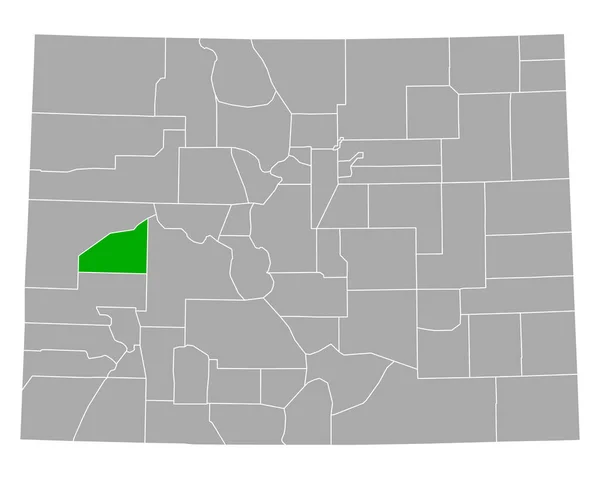 Mapa Delta Colorado — Vetor de Stock