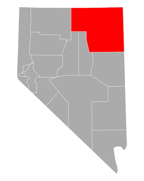 Mapa Elko Nevada — Archivo Imágenes Vectoriales