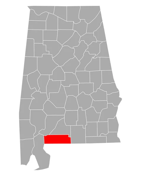 Carte Escambia Alabama — Image vectorielle