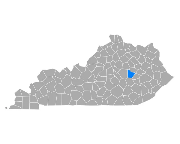 Kaart Van Estill Kentucky — Stockvector