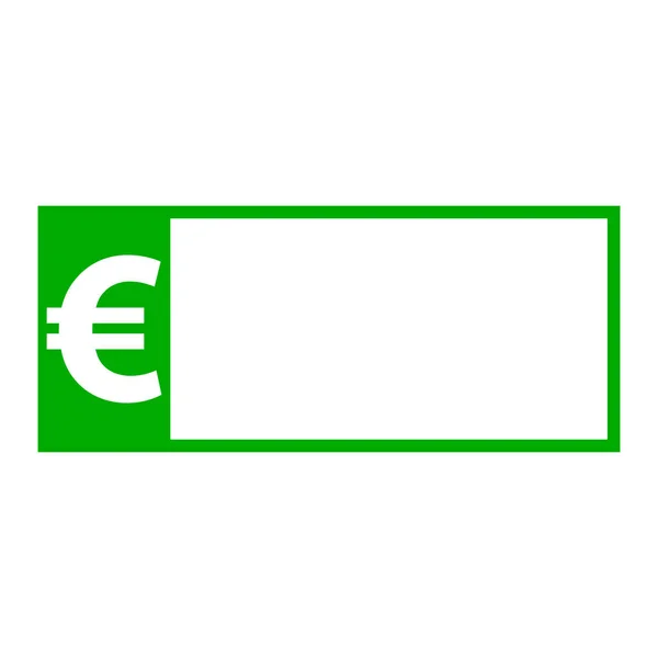 Euro Billete Como Ilustración Vectorial — Vector de stock