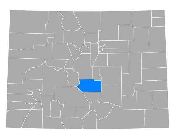 Mapa Fremont Colorado —  Vetores de Stock