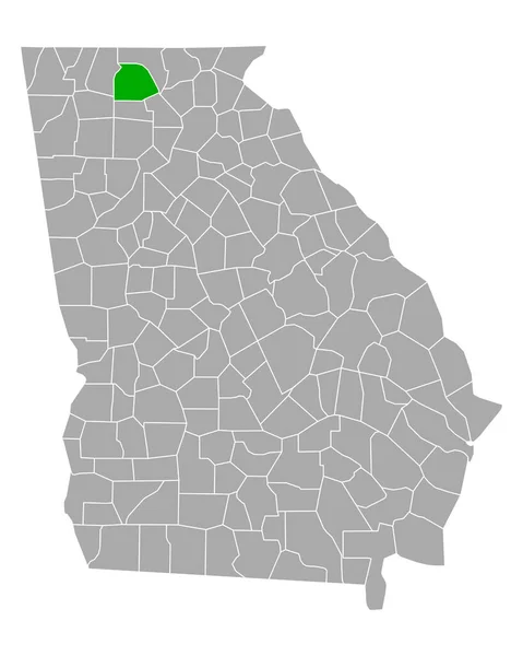 ジョージア州の地図 — ストックベクタ