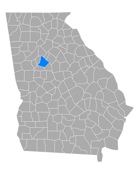 ジョージア州のヘンリー地図 — ストックベクタ