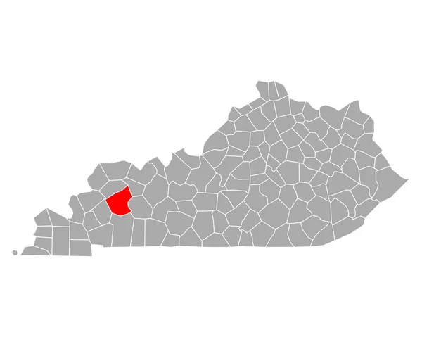 Kaart Van Hopkins Kentucky — Stockvector