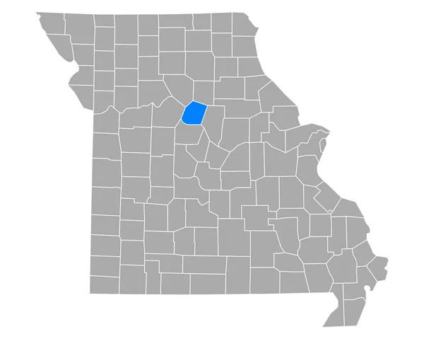 Mapa Howarda Missouri — Stockový vektor