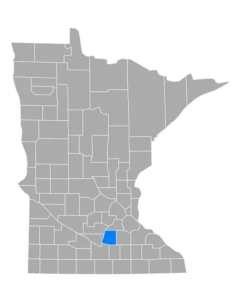 Kaart Van Sueur Minnesota — Stockvector