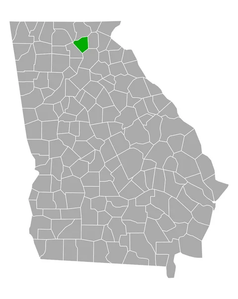 ジョージア州のカボチャの地図 — ストックベクタ