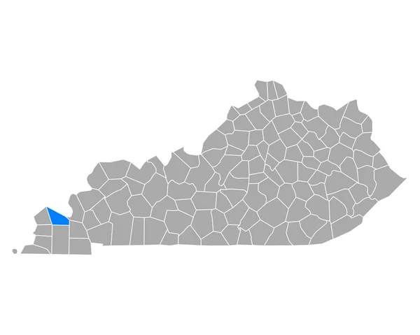 Mapa Mccracken Kentucky — Vector de stock