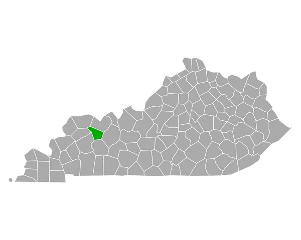 Mapa Mcleanu Kentucky — Stockový vektor