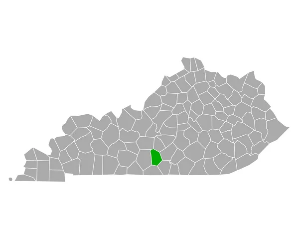 Mappa Metcalfe Kentucky — Vettoriale Stock