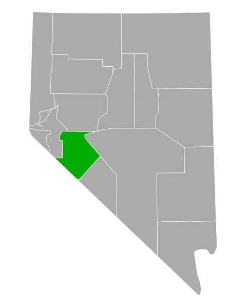 Mapa Minerales Nevada — Vector de stock