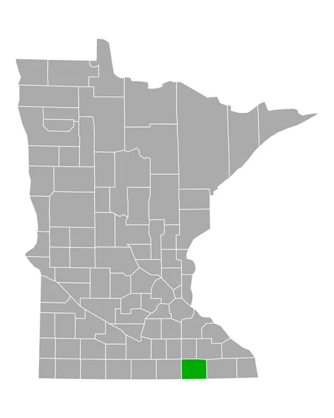 Kaart Van Maaier Minnesota — Stockvector