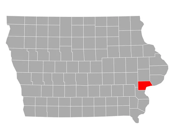 Mapa Muscatine Iowa — Archivo Imágenes Vectoriales