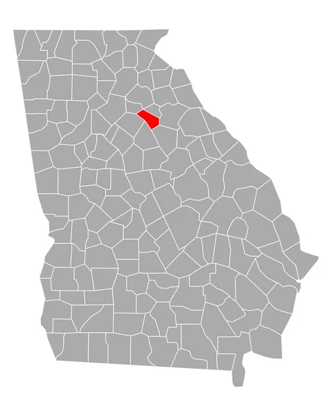 ジョージア州のオコニー地図 — ストックベクタ