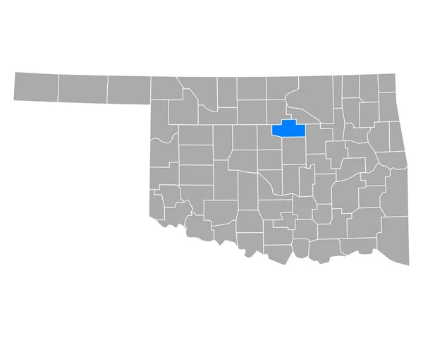 Mapa Payne Oklahomě — Stockový vektor