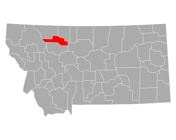 Mapa Pondera Montana — Vetor de Stock