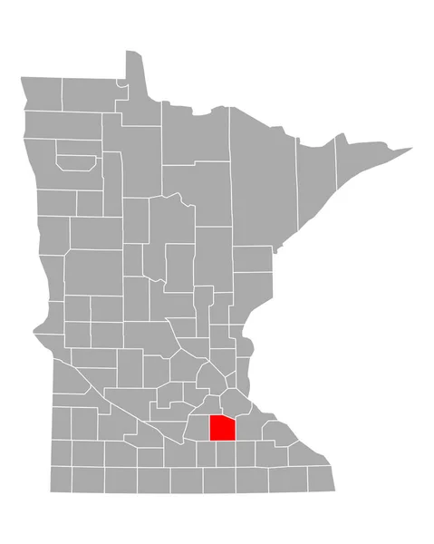 Mappa Riso Minnesota — Vettoriale Stock