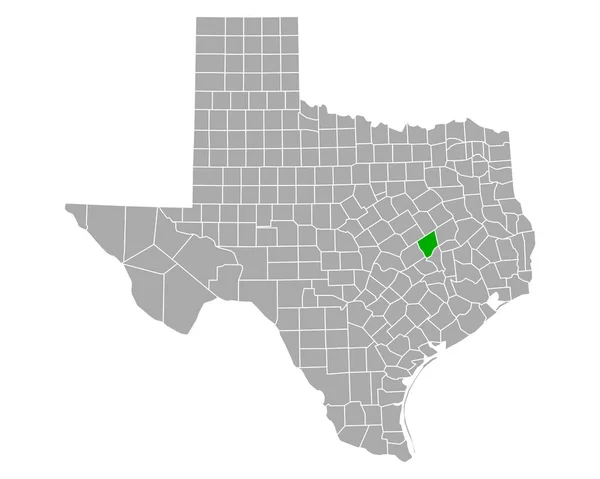 Mappa Robertson Texas — Vettoriale Stock