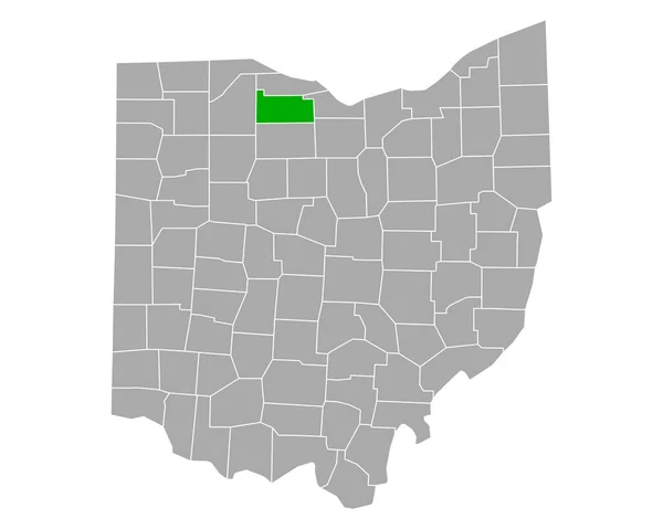 Karta Över Sandusky Ohio — Stock vektor