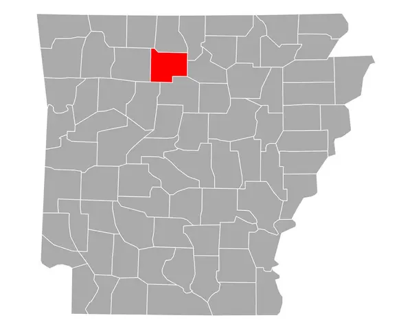 Mapa Searcy Arkansasu — Stockový vektor