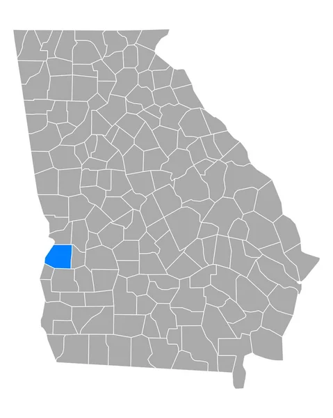 Mapa Stewarta Gruzji — Wektor stockowy