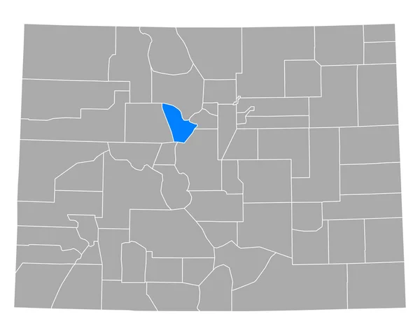 コロラド州のサミットの地図 — ストックベクタ